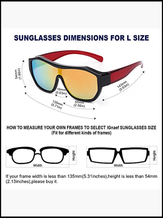 Polarized Fit Over Sunglasses with UV Protection for Fishing main image 7